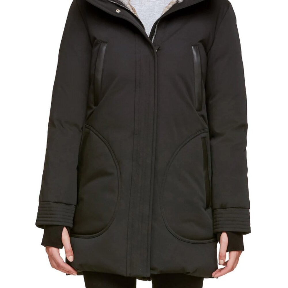 Soia & Kyo - Saundra Fur Trim Hooded Down Coat - Medium, Black - Worn 3-4x!